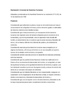 DECLARACION UNIVERSAL DE LOS DERECHOS HUMANOS