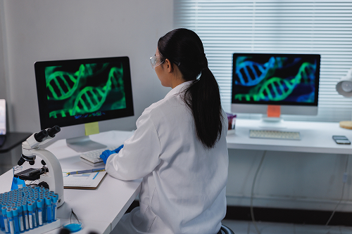young female scientist analyzing dna structures on 2026 09 09 14 02 49 utc 1